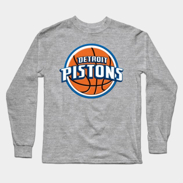 Old Detroit Pistons Long Sleeve T-Shirt by Angel.United.Nation